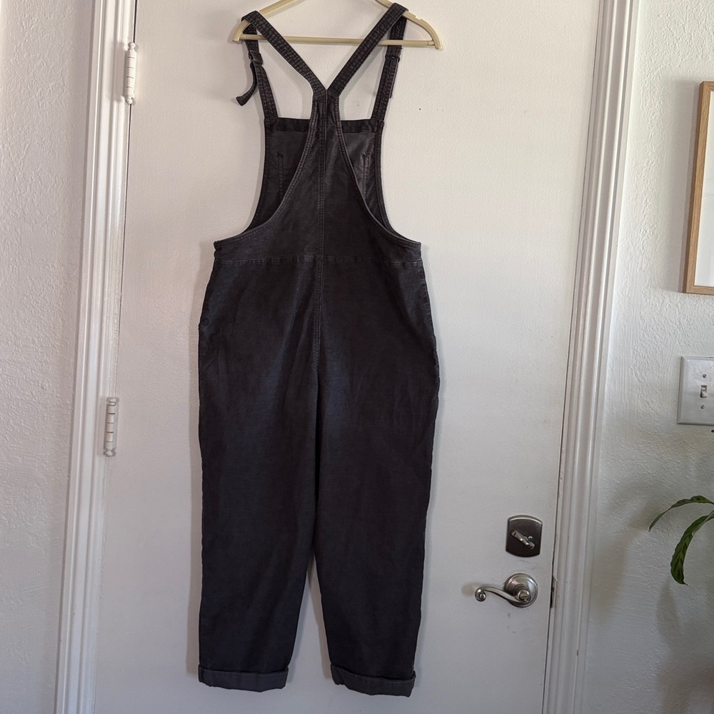 AERIE Corduroy overalls size S charcoal grey color - Picture 3 of 10